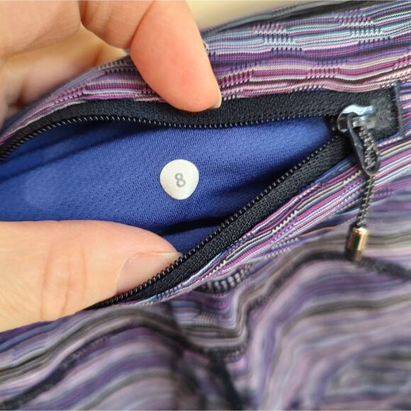 Lululemon Speed Tight IV Space Dye Twist Ultra Violet Multi / Black Size 8 - Picture 16 of 16